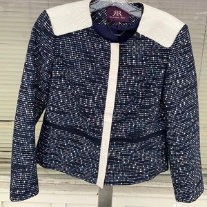 Rachel Roy Jacket with leather shoulder detailing